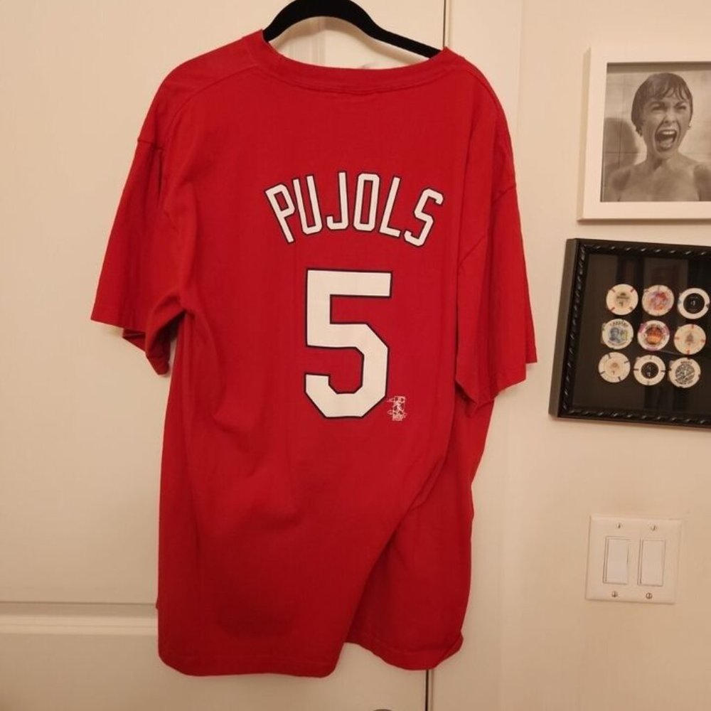 Vintage Albert Pujols St Louis Cardinals Shirt Majestic XL #5